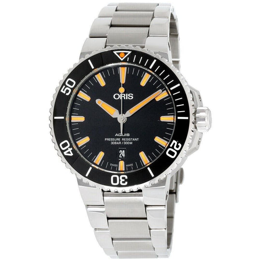 Oris Men's 73377304159MB Aquis Stainless Steel Watch