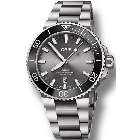 Oris Men's 73377307153MB Aquis Stainless Steel Watch