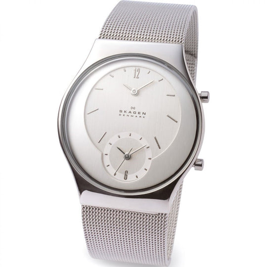 Skagen Men's 733XLSS Dual Time Stainless Steel Watch