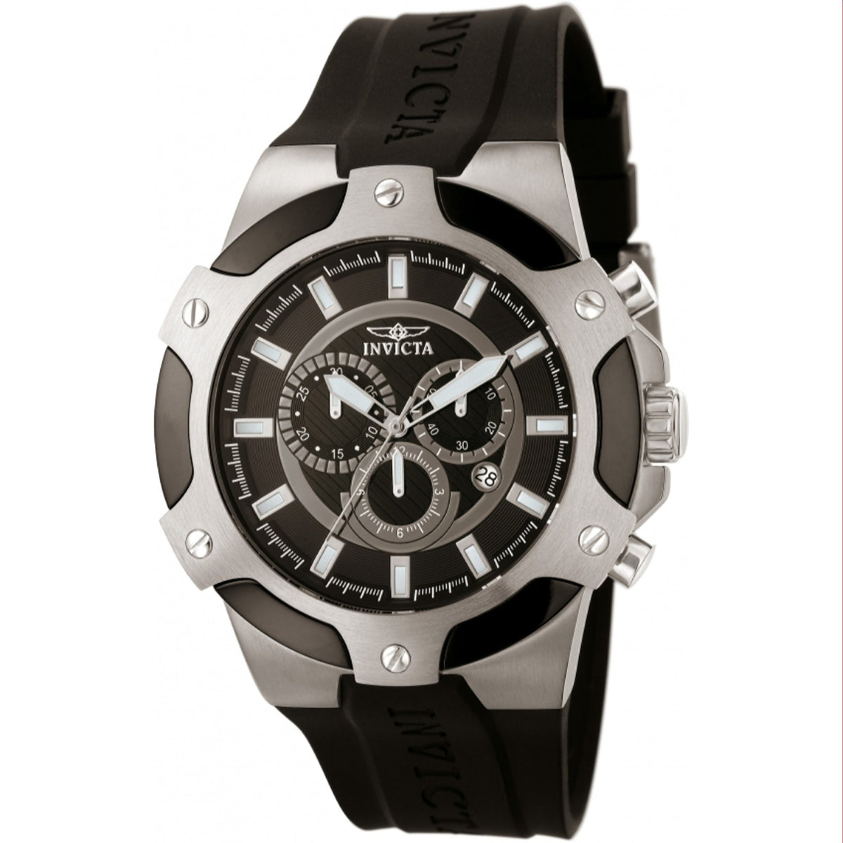 Invicta Men's 7342 Signature Black Polyurethane Watch