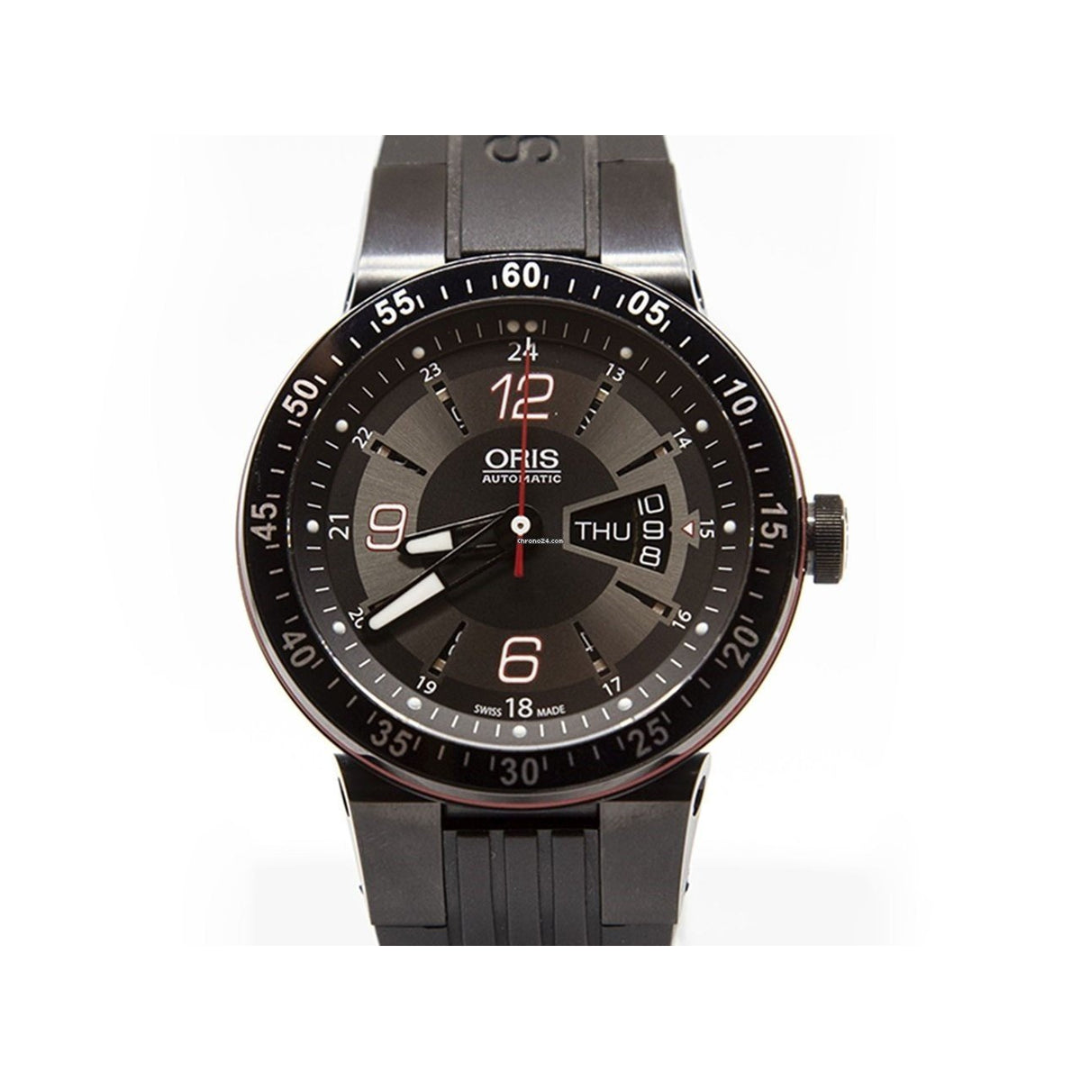 Oris Men&#39;s 73576344764RS Williams Black Silicone Watch