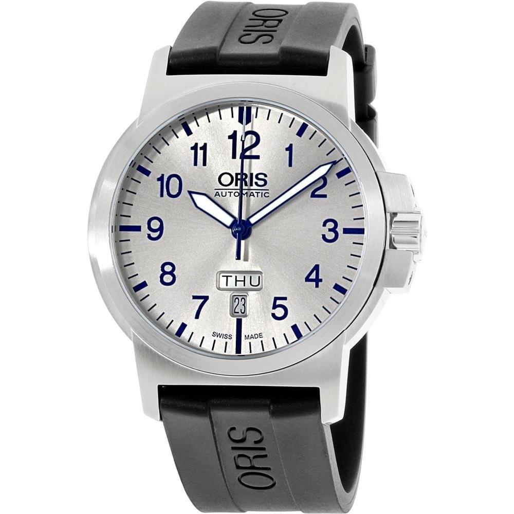 Oris Men&#39;s 73576414161RS BC3 Black Silicone Watch