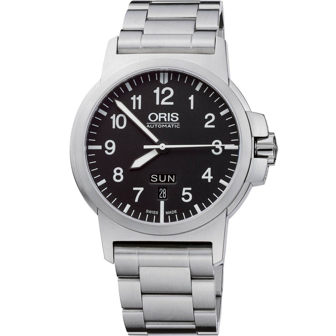 Oris Men&#39;s 73576414164MB BC3 Stainless Steel Watch