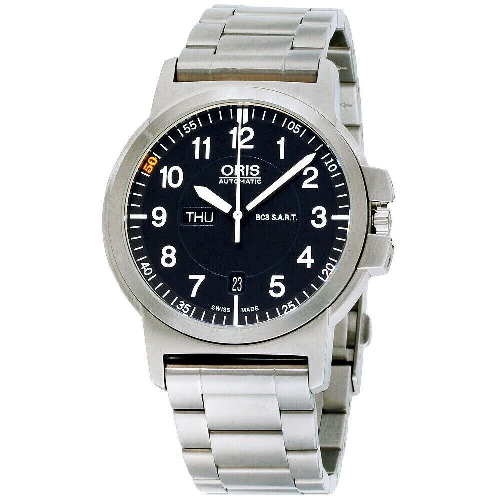 Oris Men&#39;s 73576414184MB BC3 Stainless Steel Watch