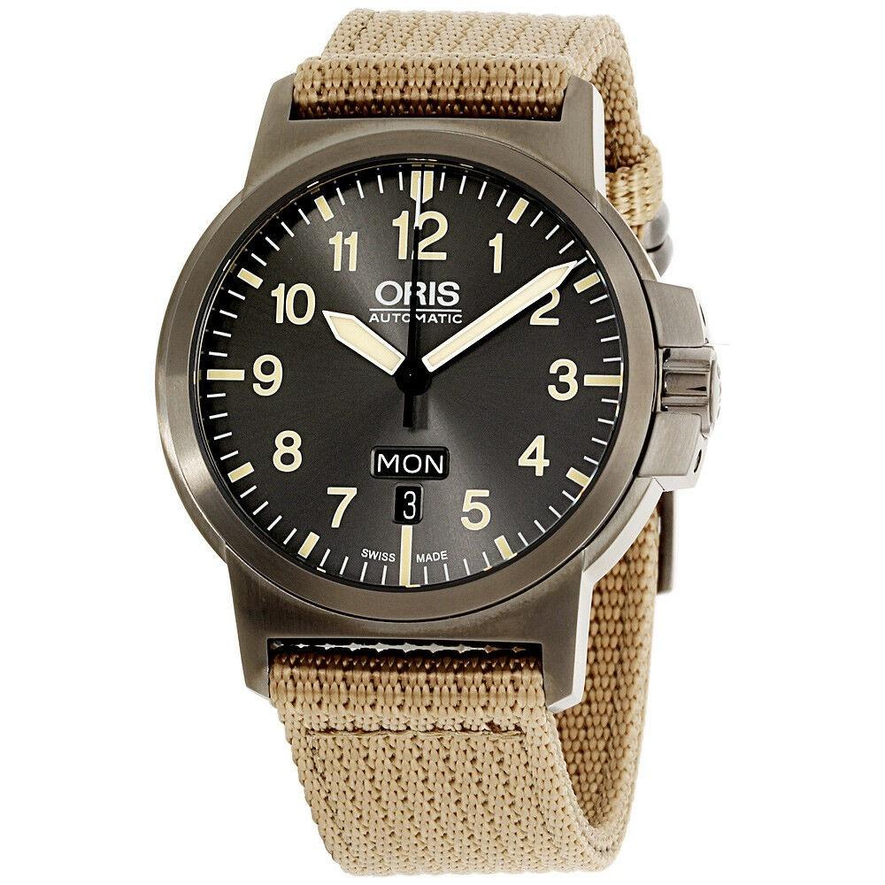Oris Men&#39;s 73576414263TSBGE BC3 Beige Canvas Watch