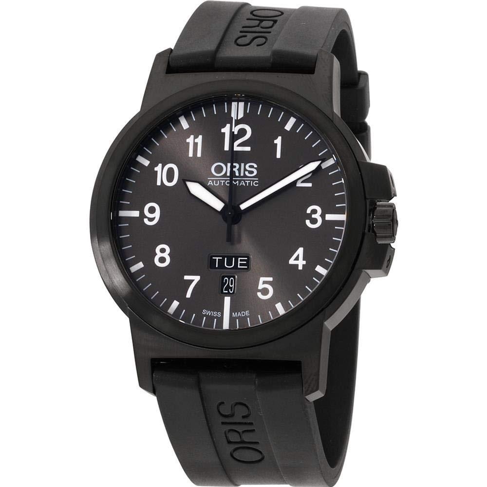 Oris Men&#39;s 73576414733RS BC3 Black Silicone Watch
