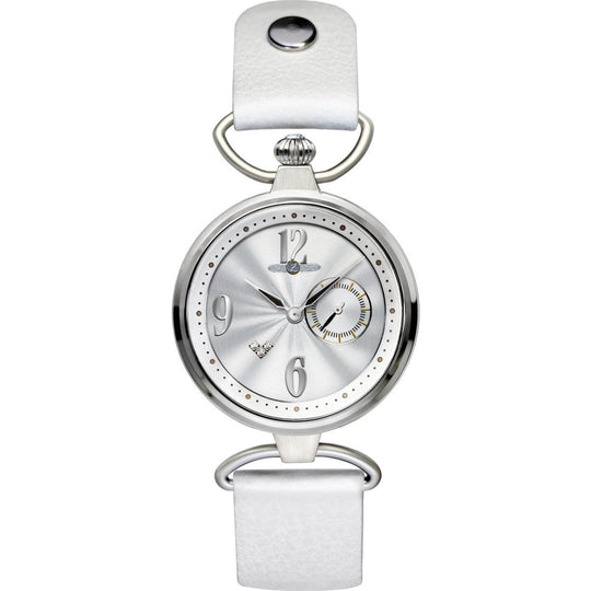 Zeppelin Women's 7437-1 Princess of the Sky Crystal White Leather Watch