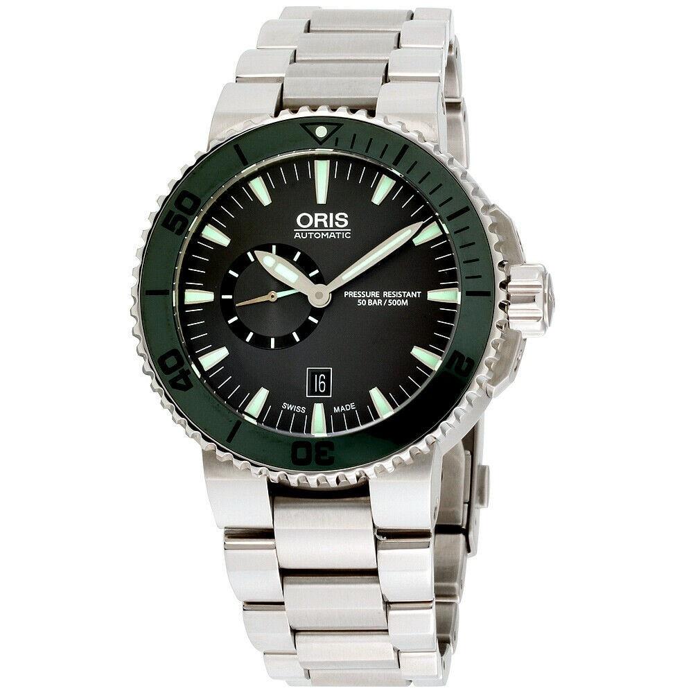 Oris Men&#39;s 74376734157MB Aquis Stainless Steel Watch