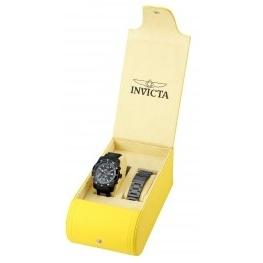 Invicta Men&#39;s 7454 Signature Chronograph  Black Stainless Steel Watch