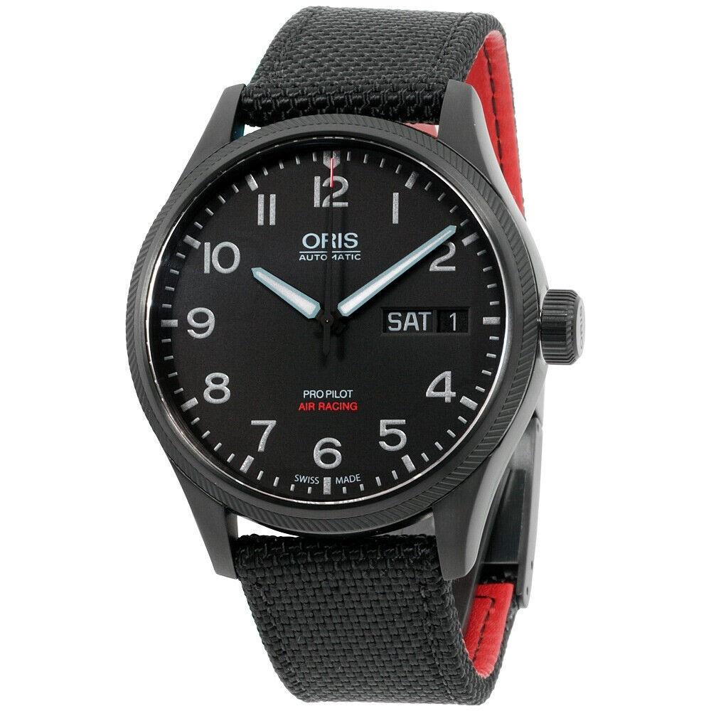 Oris Men's 75276984784TSBLK Big Crown ProPilot Black Canvas Watch