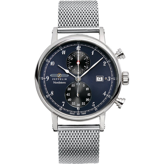 Zeppelin Men's 7578M-3 NordStorm Chronograph Stainless Steel Watch