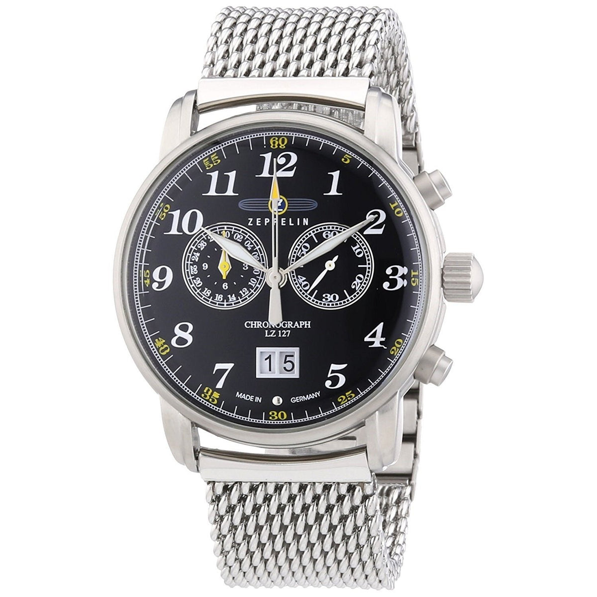 Zeppelin Men's 7686M-2 Graf Chronograph Stainless Steel Watch