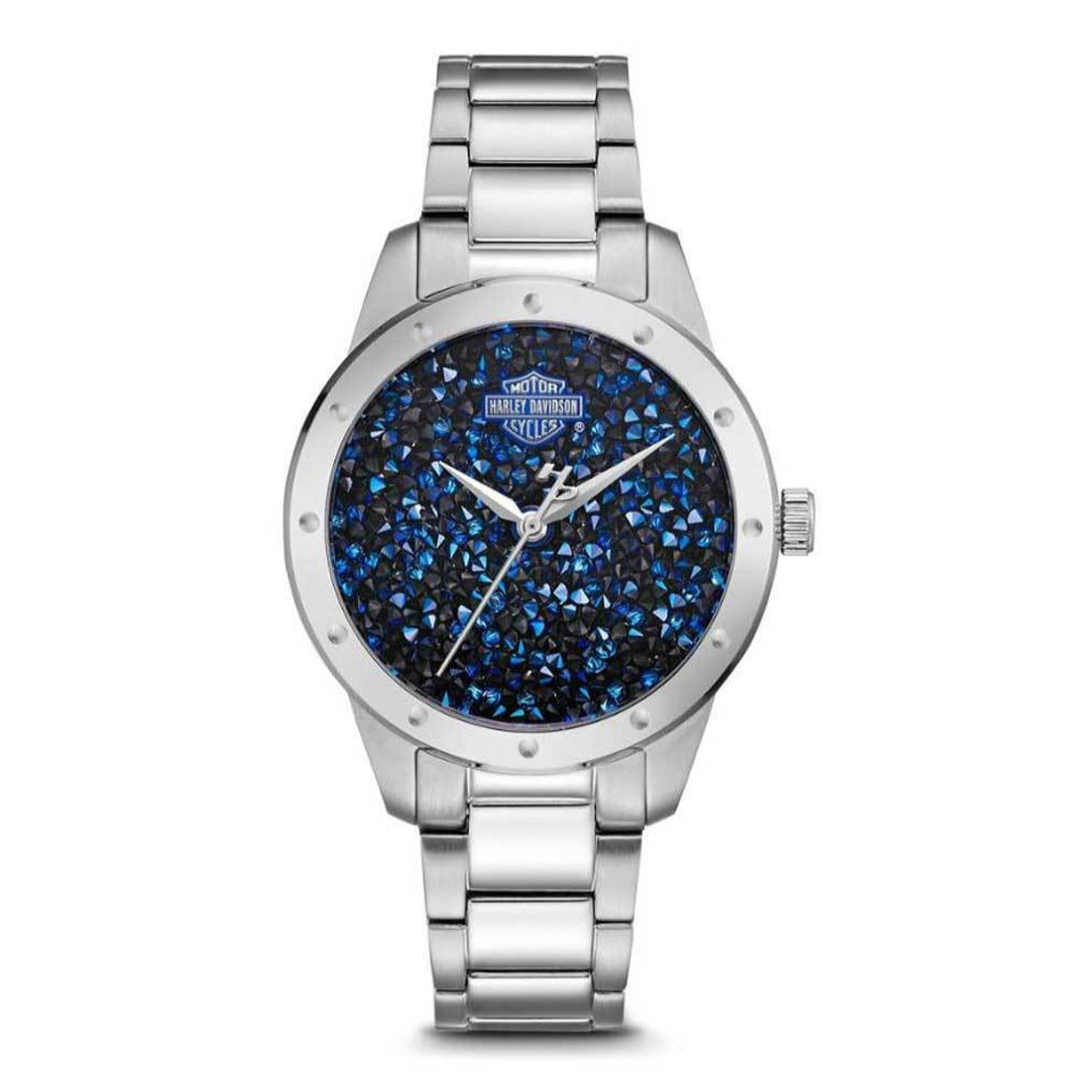 Bulova Harley-Davidson Women's 76L188 Harley-Davidson Crystal Stainless Steel Watch