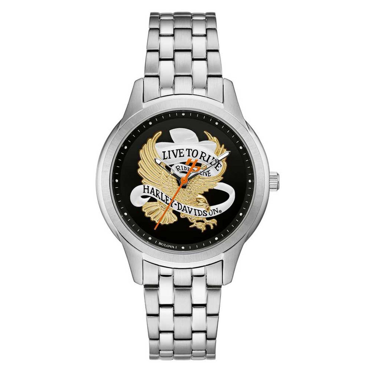 Bulova Harley-Davidson Women's 76L194 Harley-Davidson Stainless Steel Watch