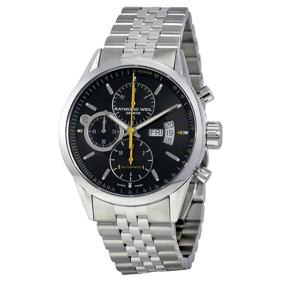 Raymond Weil Men&#39;s 7730-ST-20021 Freelancer Chronograph Automatic Stainless Steel Watch