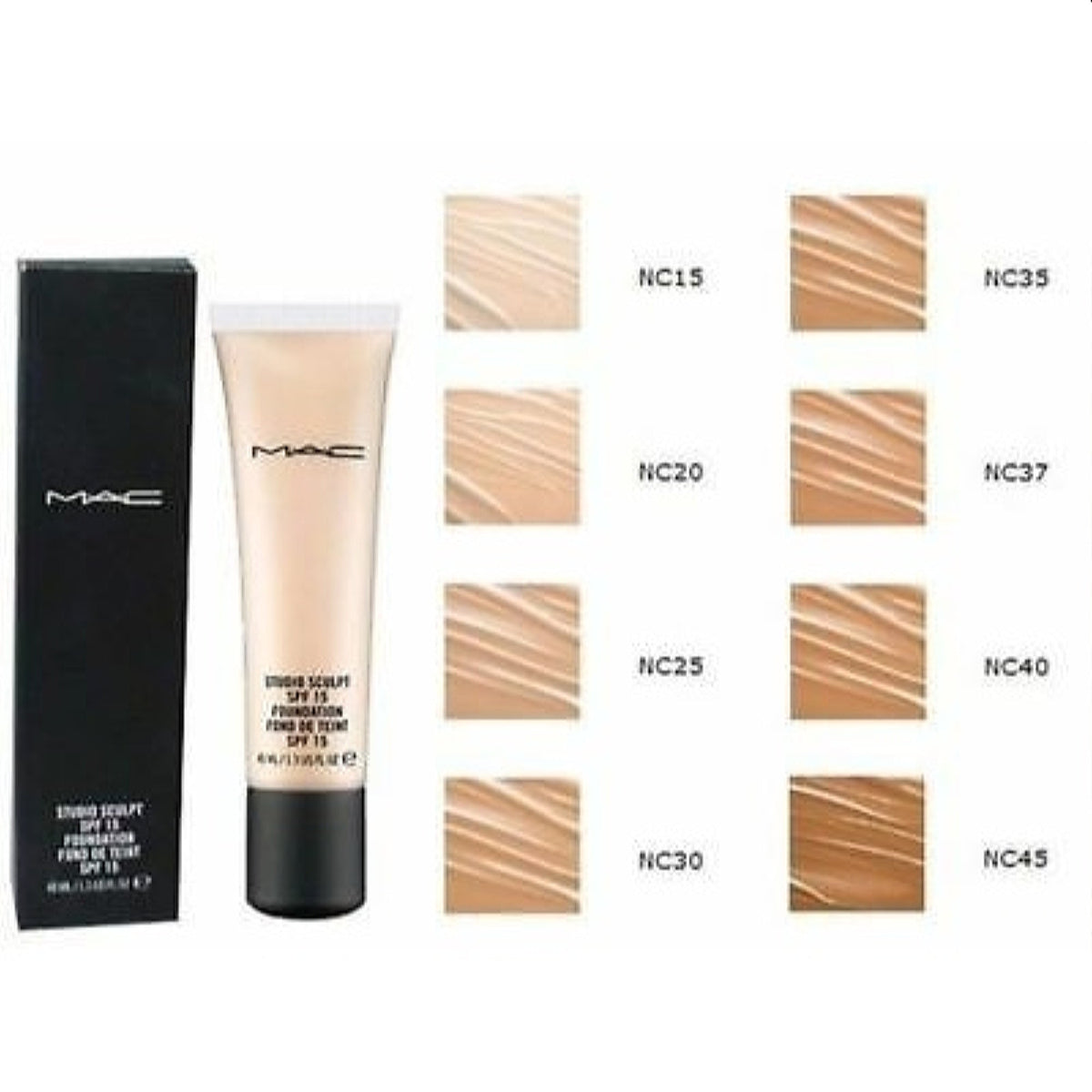 Mac Cosmetics Studio Sculpt Spf 15 Foundation (Nc20) 1.3 Oz (40 Ml) MAN702