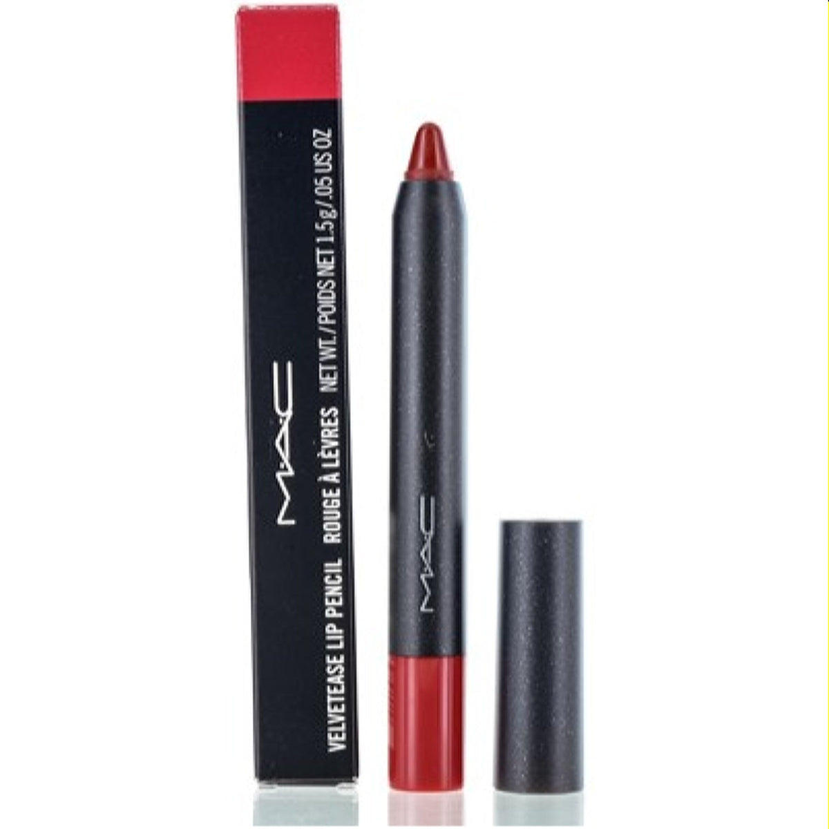 Mac Cosmetics Velvetease Lip Pencil Reddy To Go .05 Oz (1.5 Ml)  