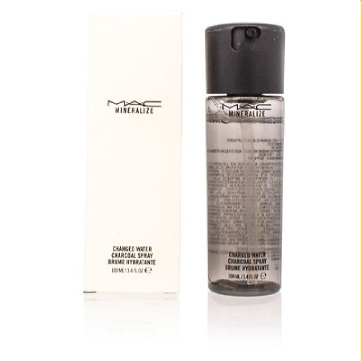 Mac Cosmetics Mineralize Charged Water Charcoal Spray 3.4 Oz (100Ml)  