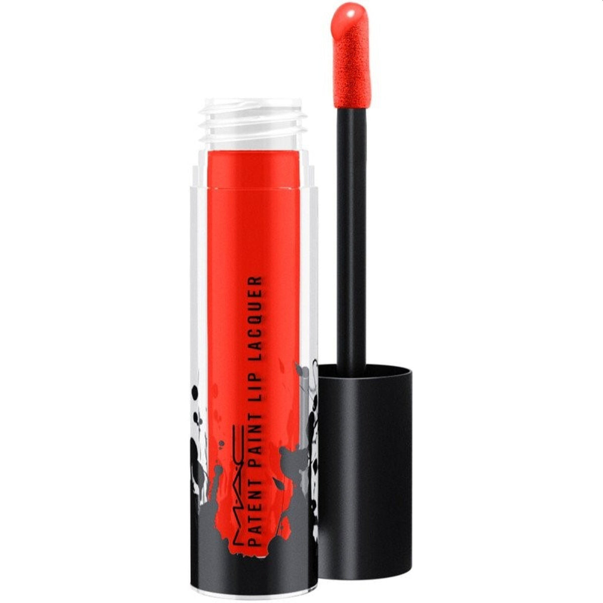 Mac Cosmetics Patent Paint Lip Lacquer (590 Red Enamel) 0.1 Oz (3 Ml)  