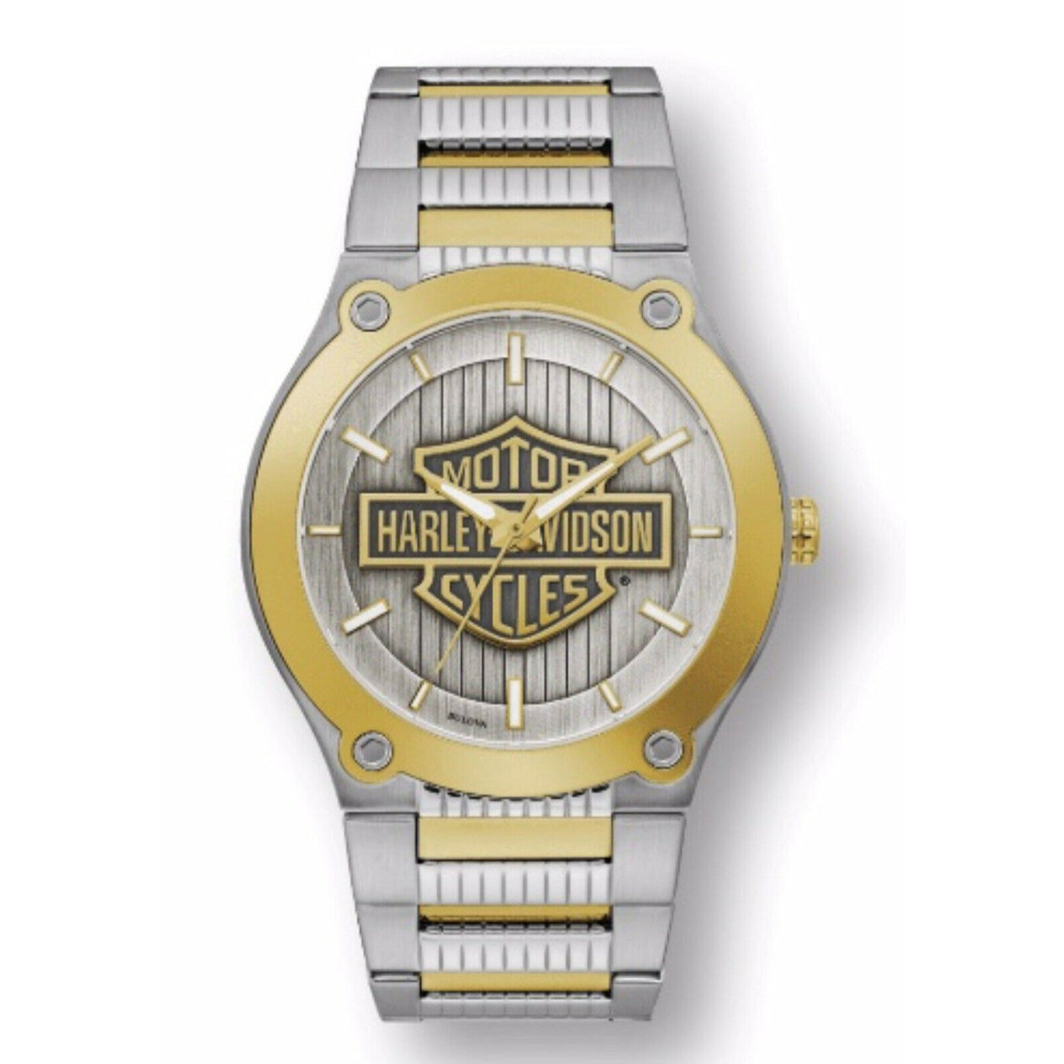 Bulova Harley-Davidson Men's 78A125 Harley-Davidson Two-Tone Stainless Steel Watch