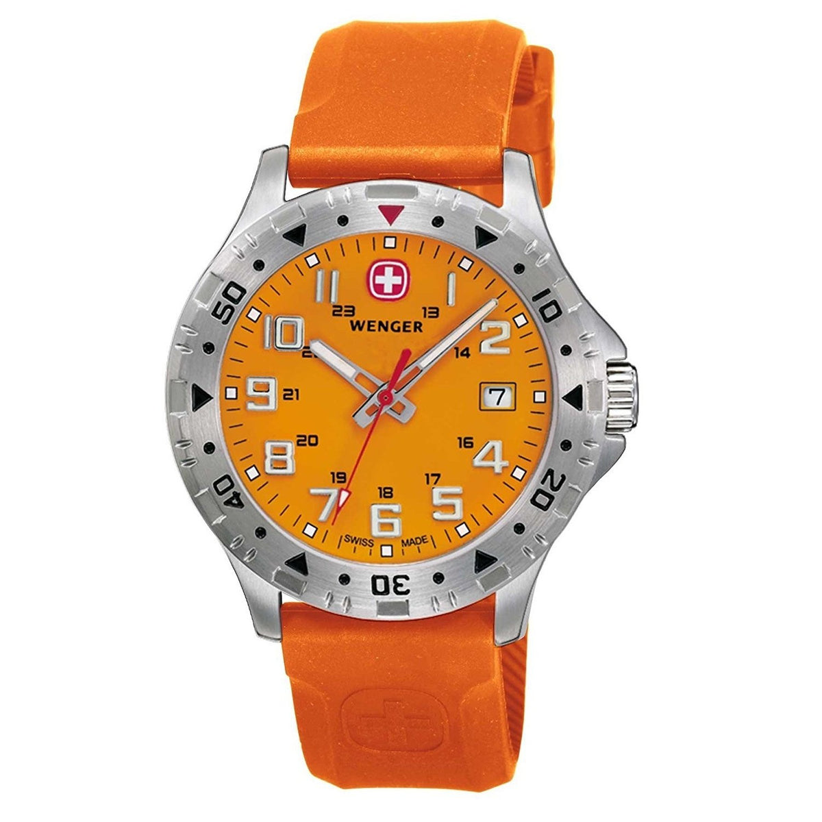 Wenger Men&#39;s 79303W Off Road Orange Silicone Watch
