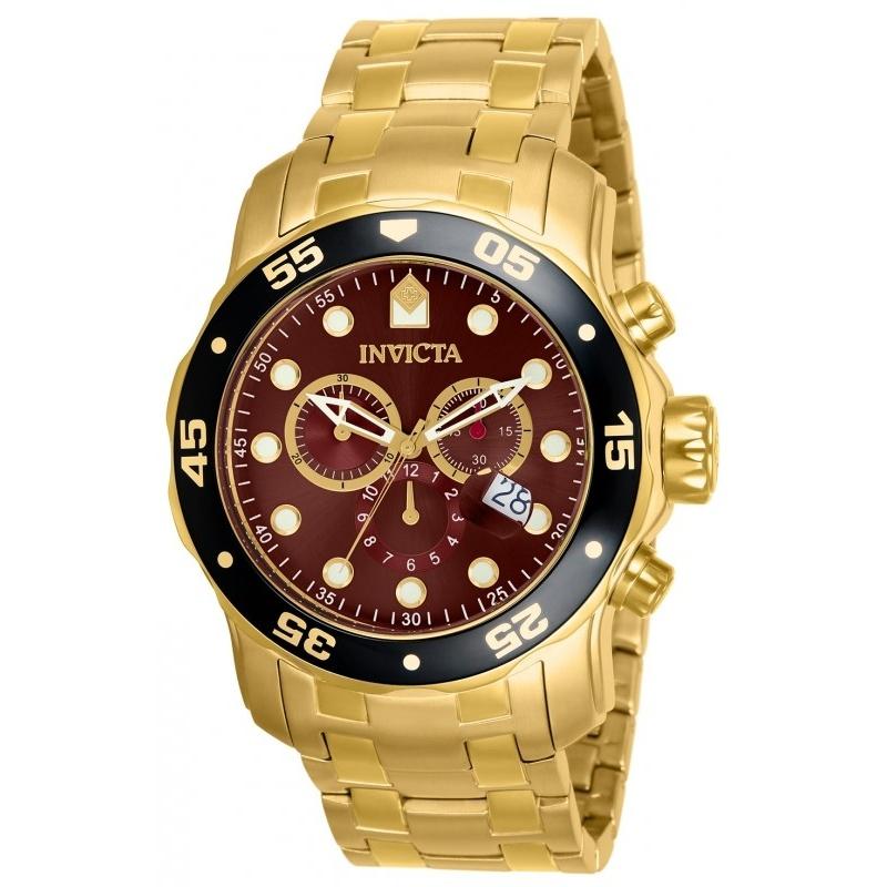 Invicta Men&#39;s 80065 Scuba Gold-Tone Stainless Steel Watch