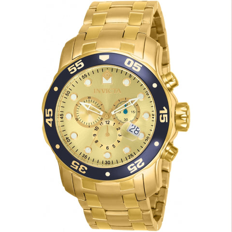 Invicta Men's 80068 Pro Diver Scuba Gold-Tone Stainless Steel Watch
