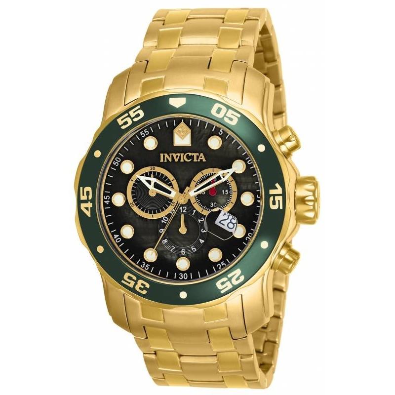 Invicta Men&#39;s 80074 Pro Diver Scuba Gold-tone Stainless Steel Watch