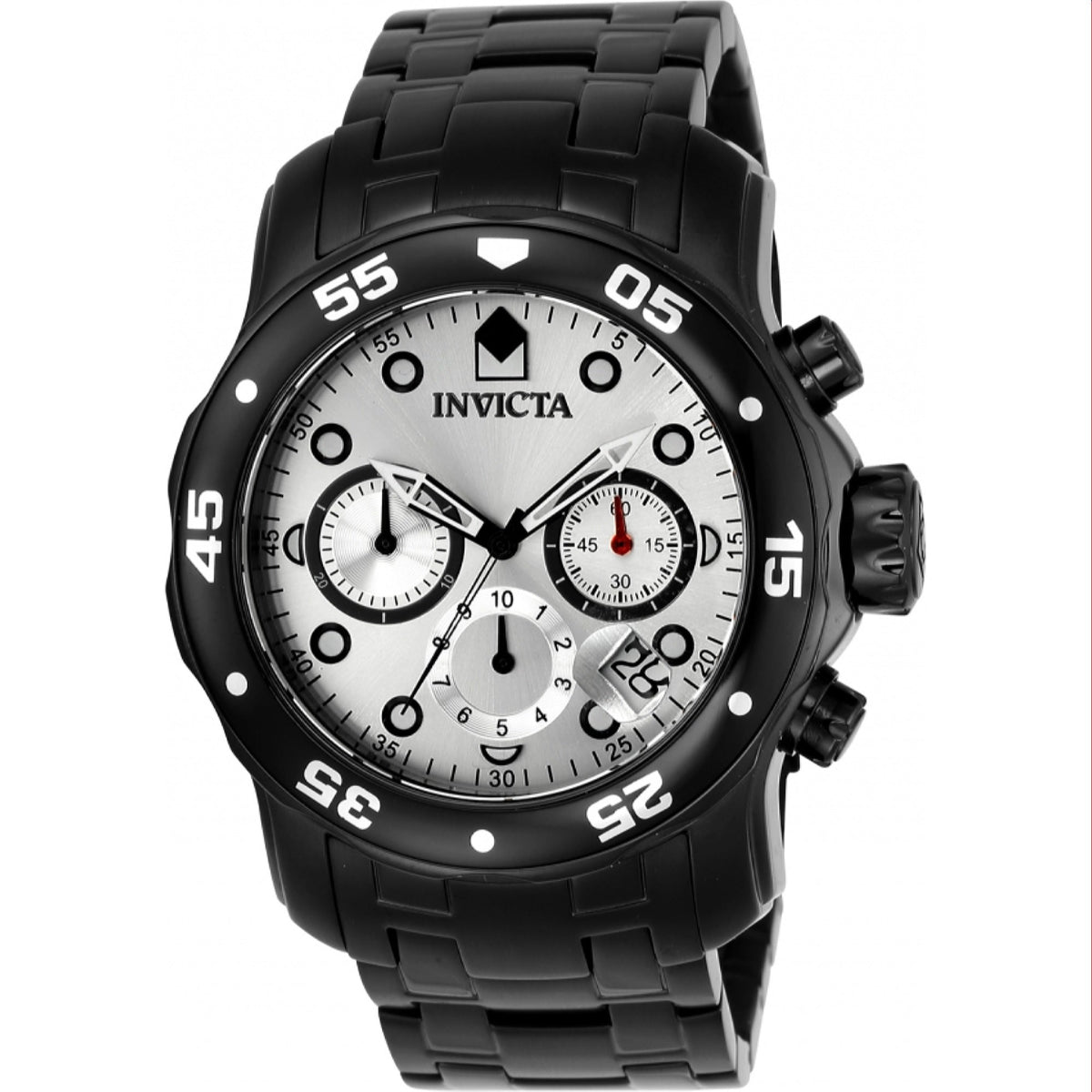 Invicta Men's 80075 Pro Diver Scuba Black Stainless Steel Watch