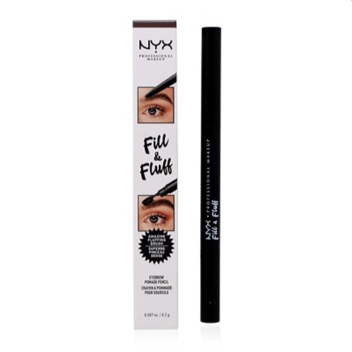 Nyx Fill &amp; Fluff Eyebrow Pomade Pencil (Brunette) 0.007 Oz (0.2 Ml)  
