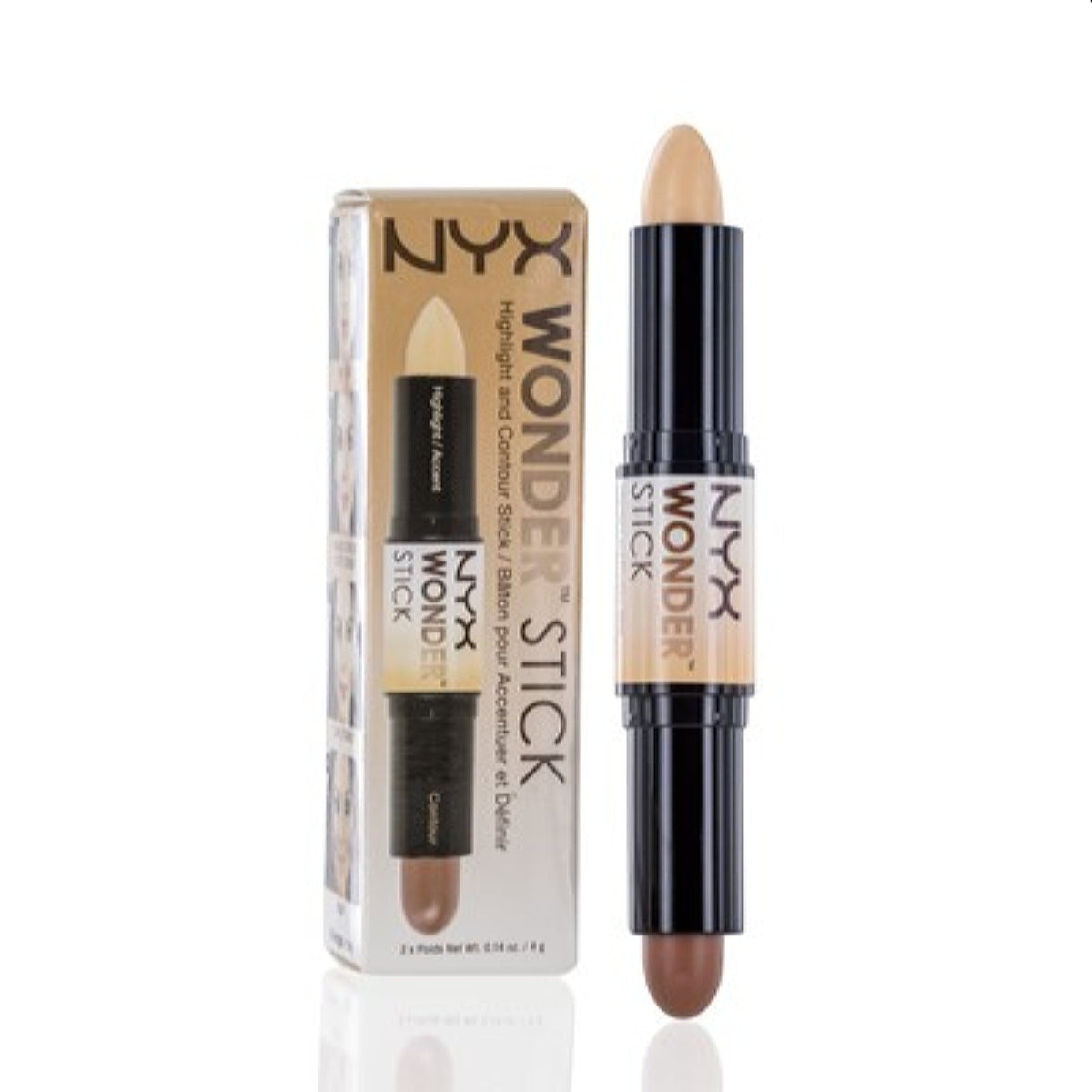 Nyx Wonder Stick Highlight And Contour Stick Light Medium .14 Oz (4 Ml) WS01