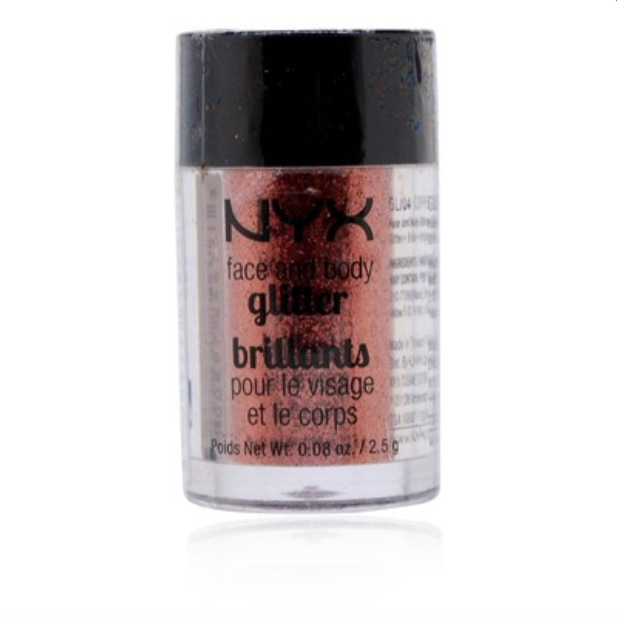 Nyx Face &amp; Body Glitter (Copper) 0.08 Oz  