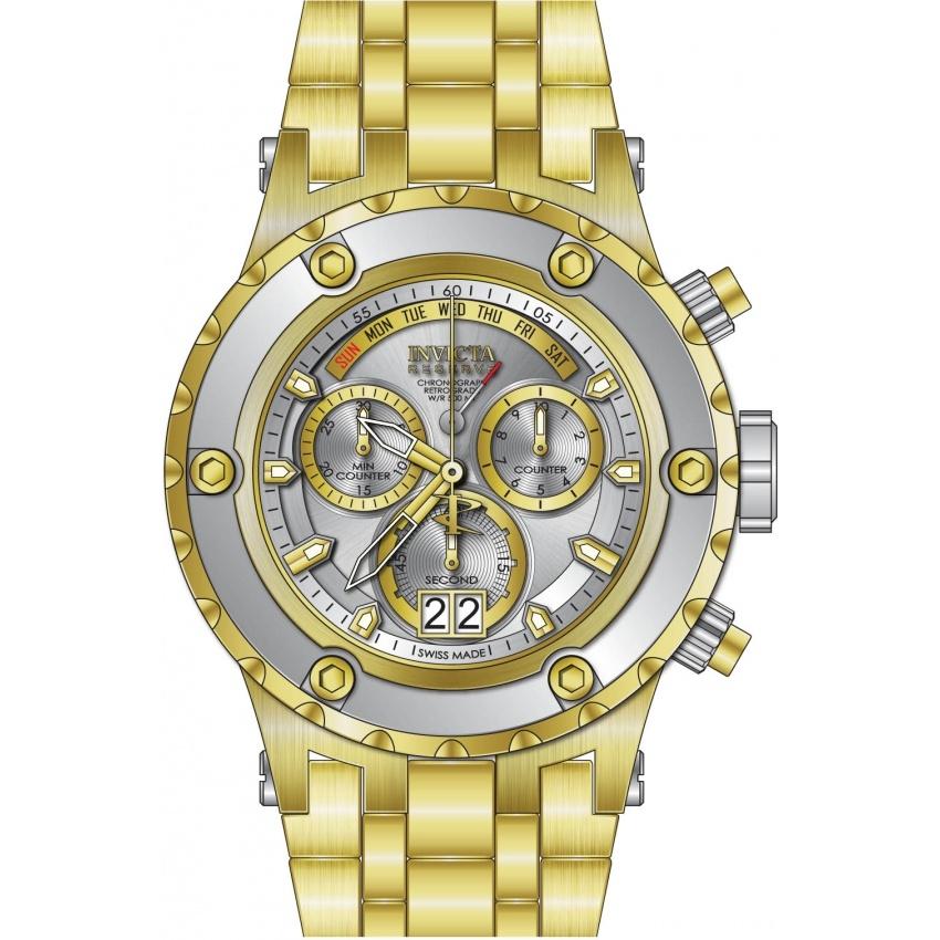 Invicta Men&#39;s 80486 Subaqua Chronograph Gold-Tone Stainless Steel Watch