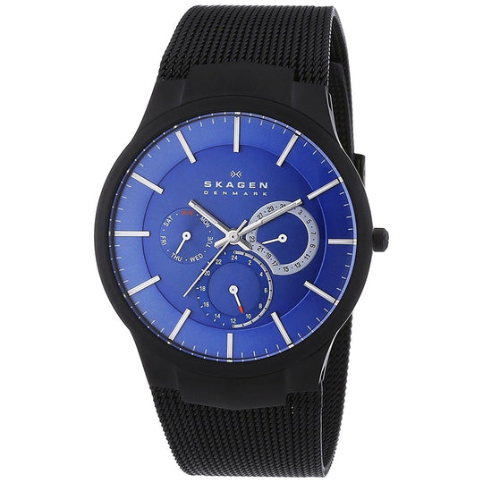 Skagen Men's 809XLTBN Chronograph Black Titanium Watch