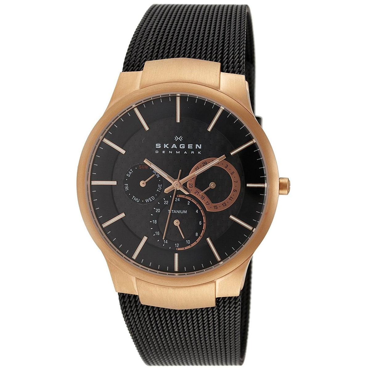 Skagen Men's 809XLTRB Multi-Function Black Titanium Watch