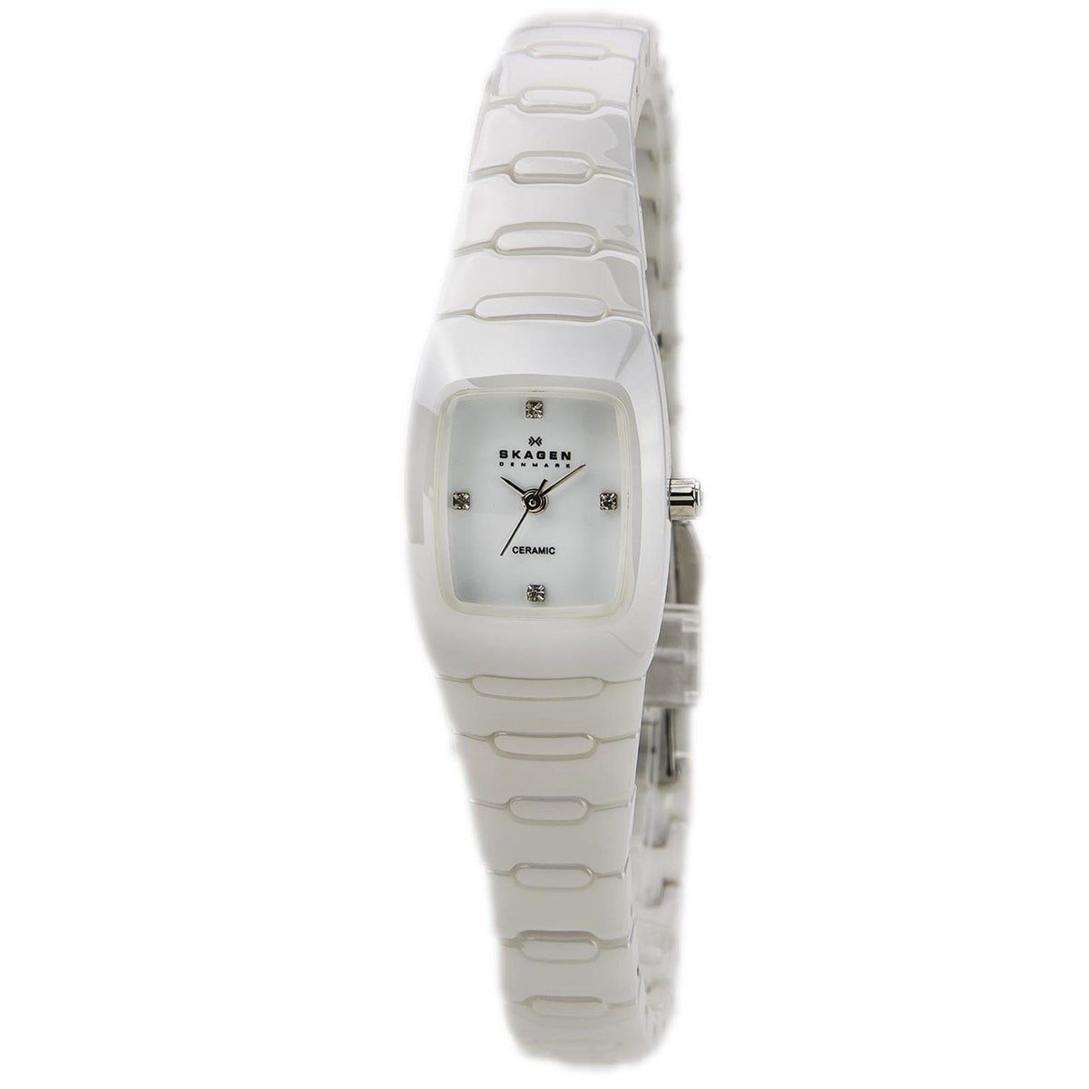Skagen Women's 814XSWXC1 Denmark White Ceramic Watch