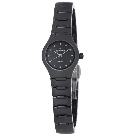 Skagen Women's 816XSBXC1 Crystal Black Ceramic Watch