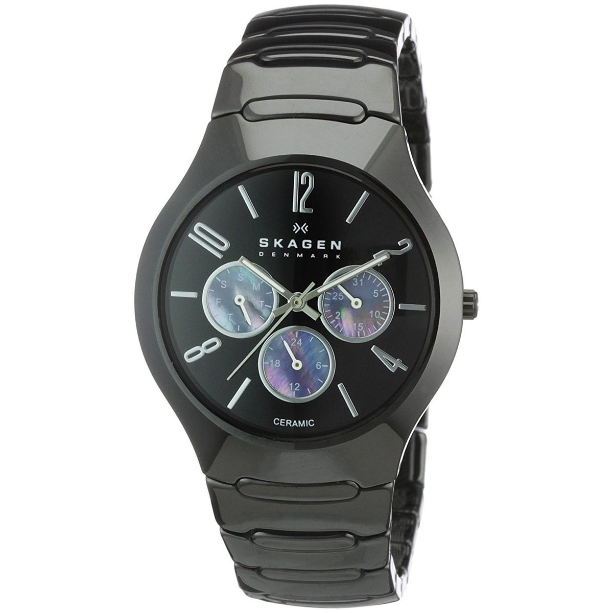 Skagen Men's 817SXBC1 Multi-Function Black Ceramic Watch