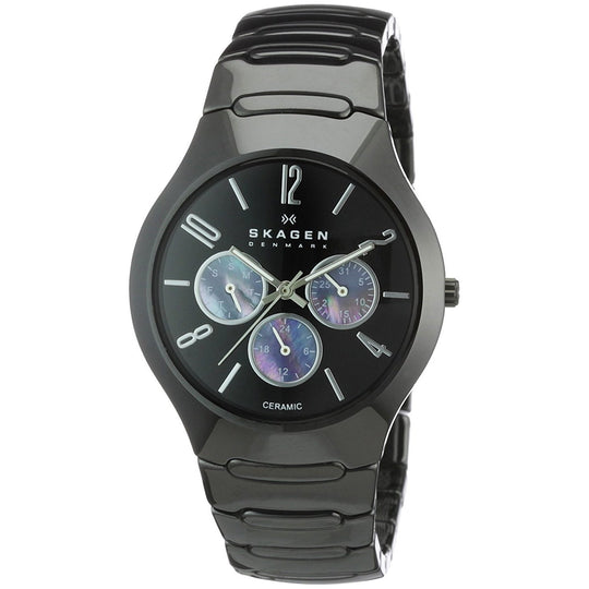 Skagen Men's 817SXBC1 Multi-Function Black Ceramic Watch
