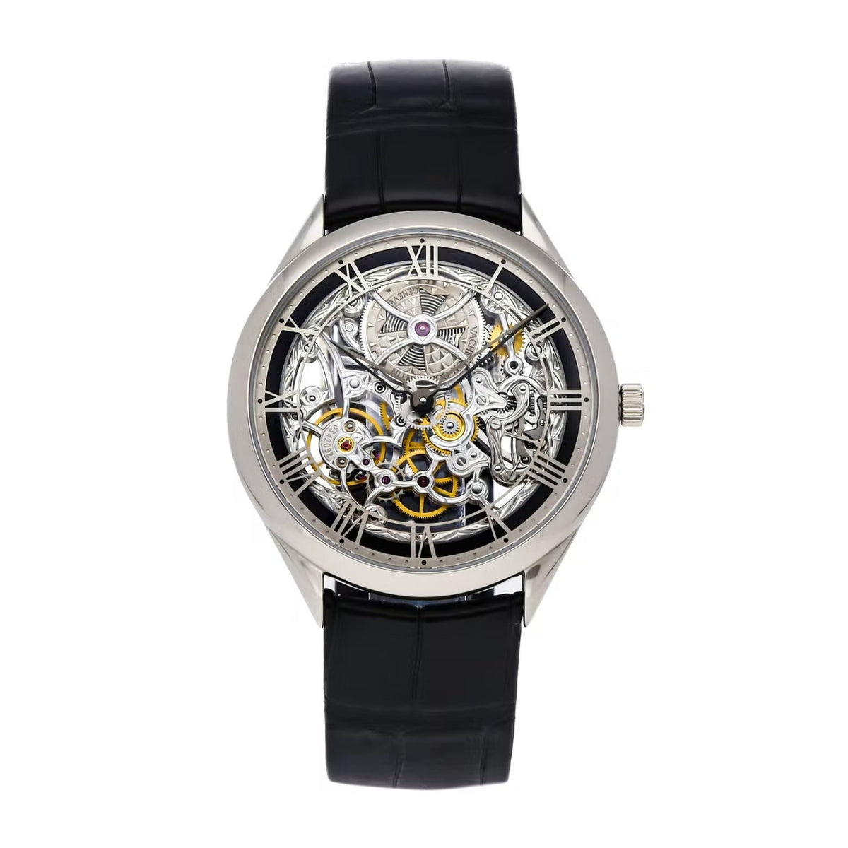 Vacheron Constantin Men's 82020-000G-9924 Metiers D'Art Black Leather Watch
