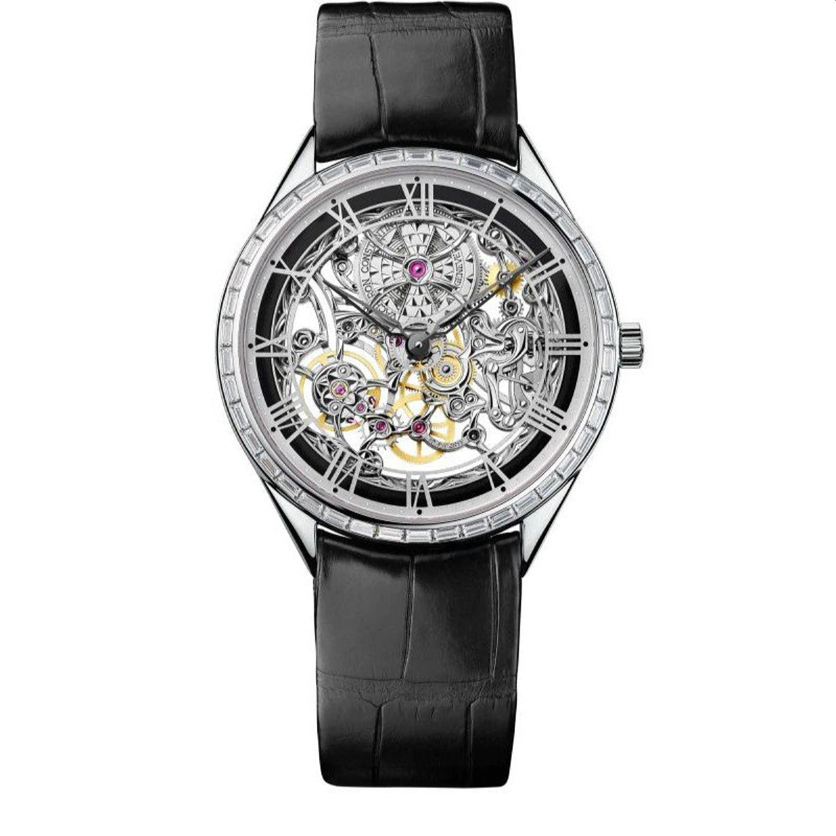 Vacheron Constantin Men's 82620-000G-9924 Metiers D'Art Black Leather Watch