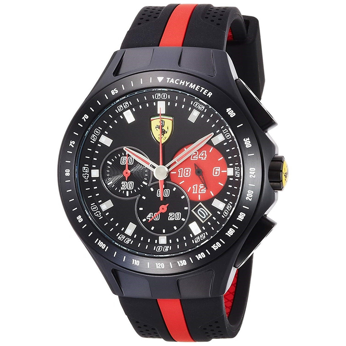 Ferrari Men&#39;s 830023 Race Day Chronograph Two-Tone Rubber Watch
