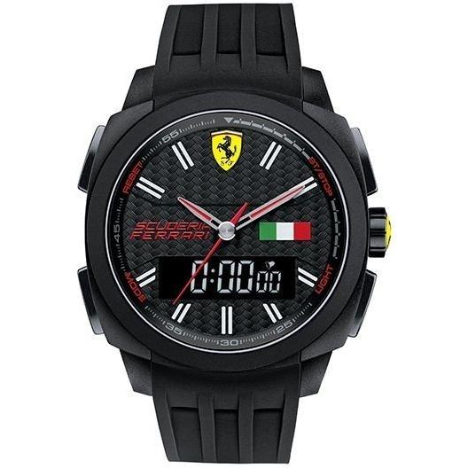 Ferrari Men&#39;s 830123 Aerodinamico Black Rubber Watch
