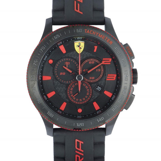 Ferrari Men's 830138 Scuderia  Chronograph Two-Tone Stainless Steel and White Ceramic Center Links Watch