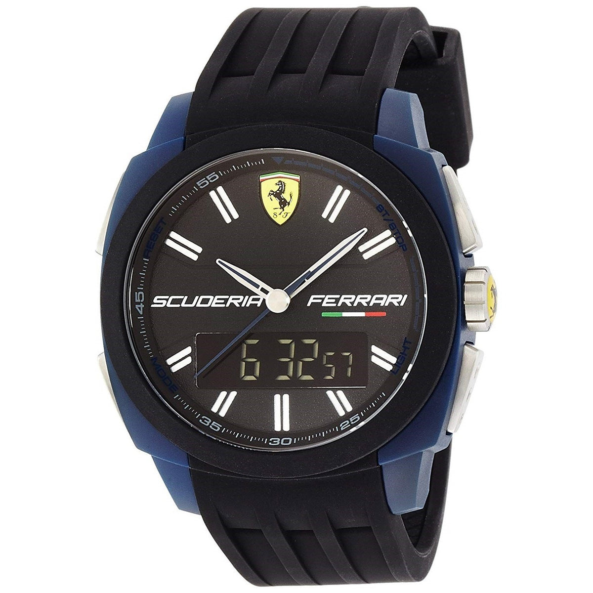 Ferrari Men&#39;s 830149 Scuderia Aerodinamico Black Silicone Watch
