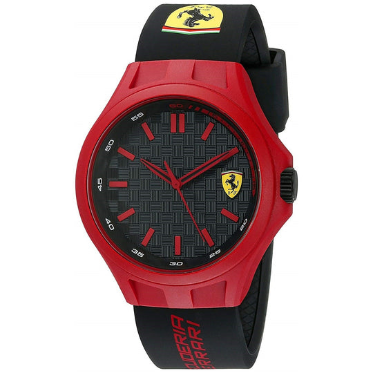Ferrari Men's 830287 Pit Crew Black Silicone Watch