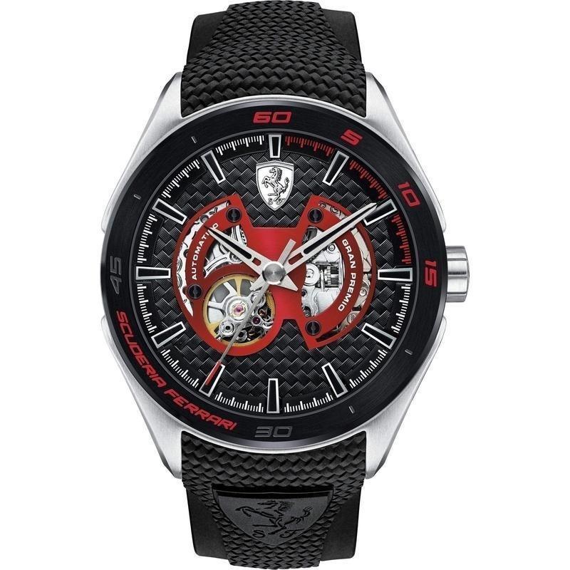 Ferrari Men&#39;s 830348 Gran Premio Black Stainless Steel Watch