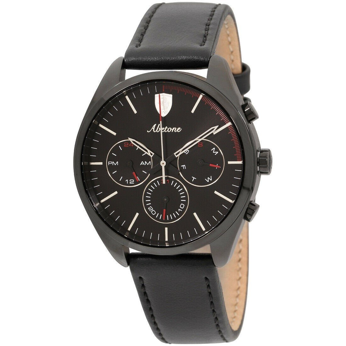 Ferrari Men&#39;s 830503 Abetone Black Leather Watch