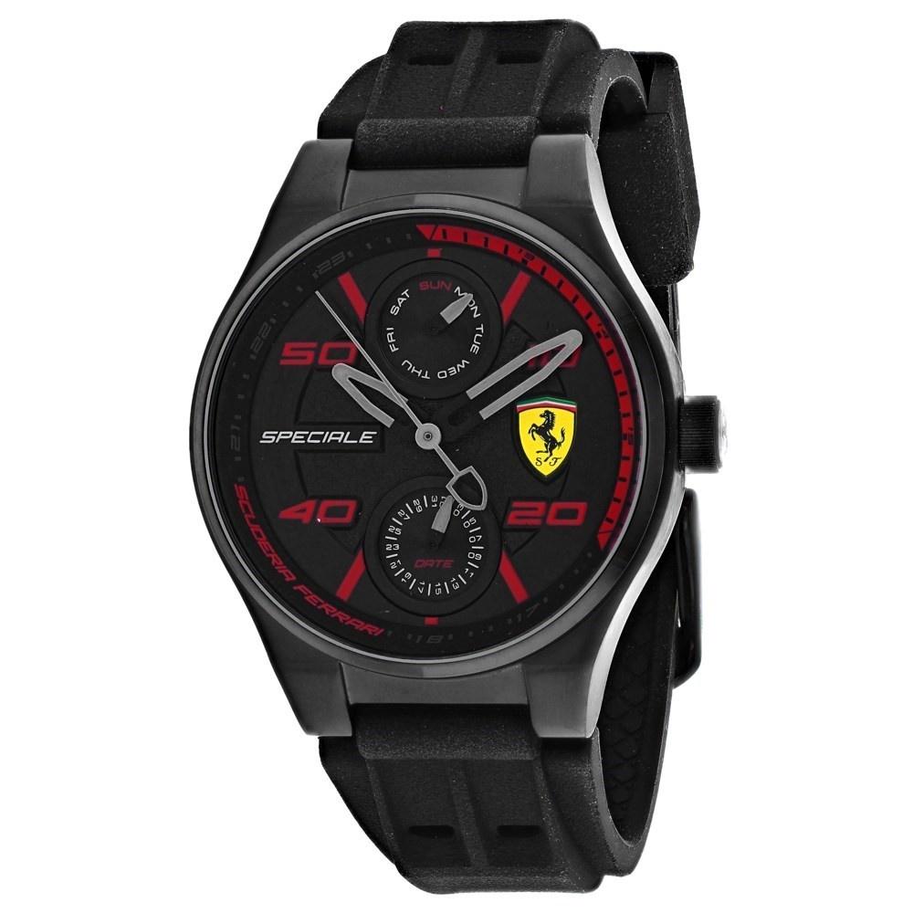 Ferrari Women&#39;s 840011 Speciale Black Silicone Watch