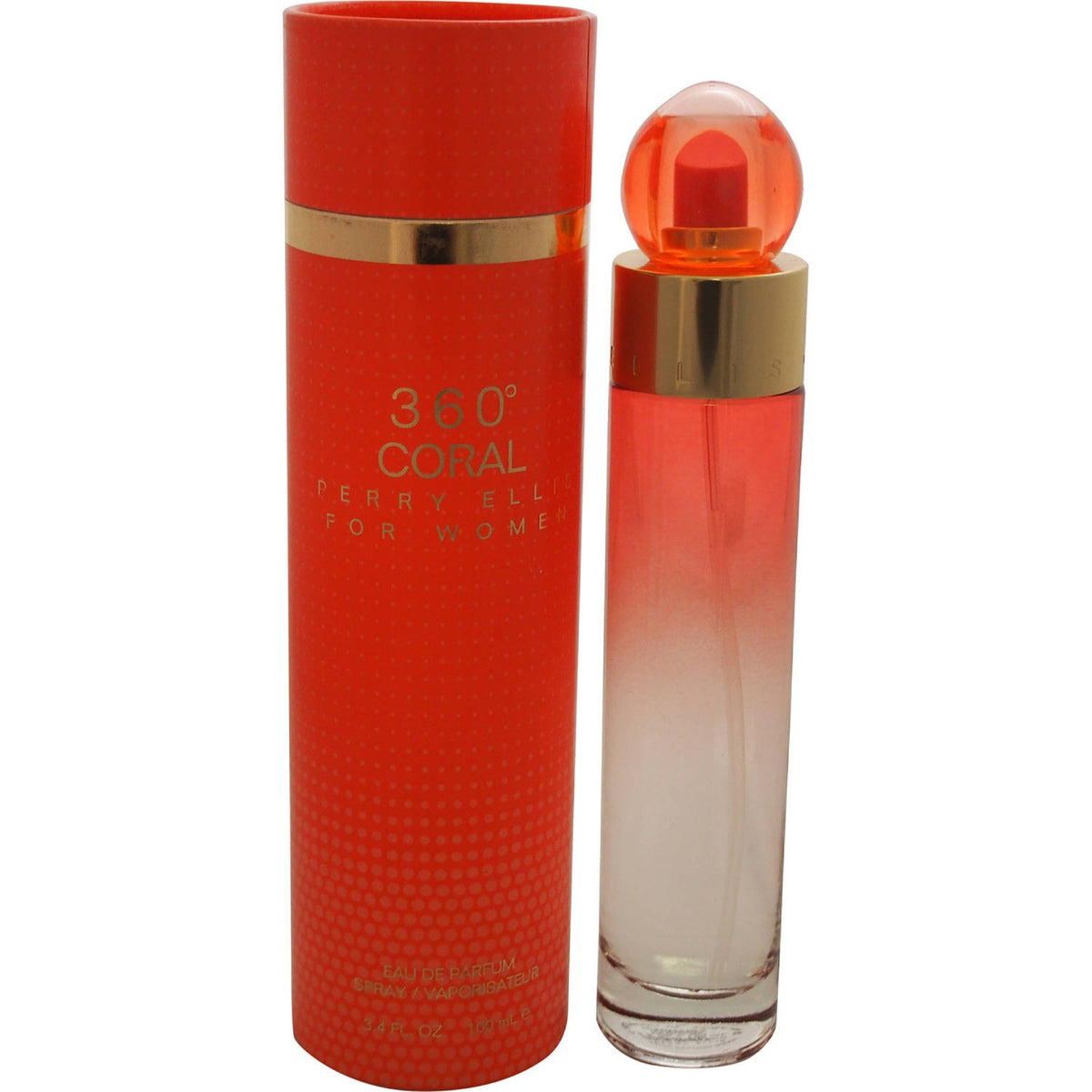 360 Coral Perry Ellis Edp Spray 3.4 Oz (100 Ml) For Women  73101276